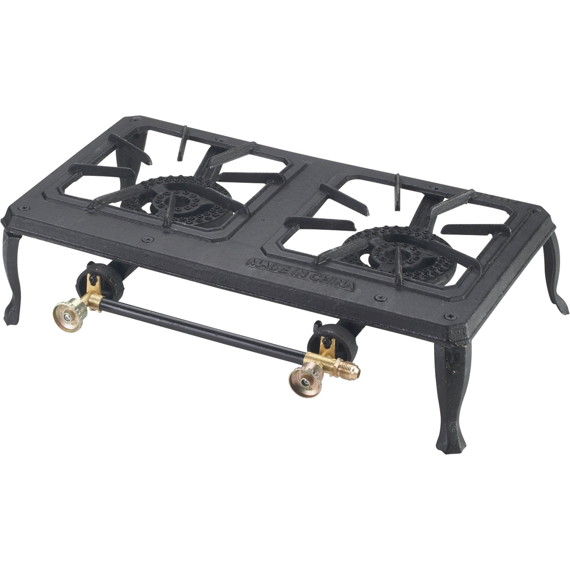 Grip Double-Burner Cast Iron Camping Stove